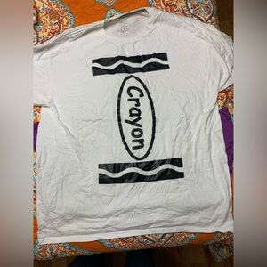 White crayon costume Tshirt